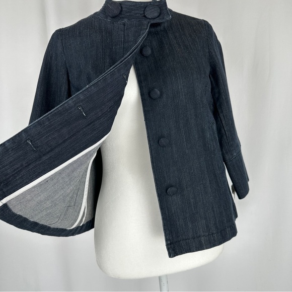 NWT - Talbots Size Petites Women's Box Stretch Cropped Denim Jacket - Picture 2 of 9